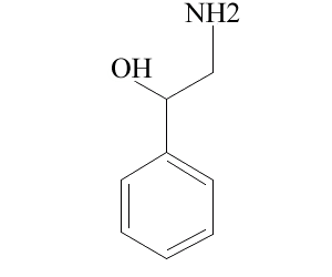 二,dl-苯甘氨醇分子结构式