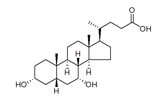 鹅去氧胆酸标准品,cas:474-25-9